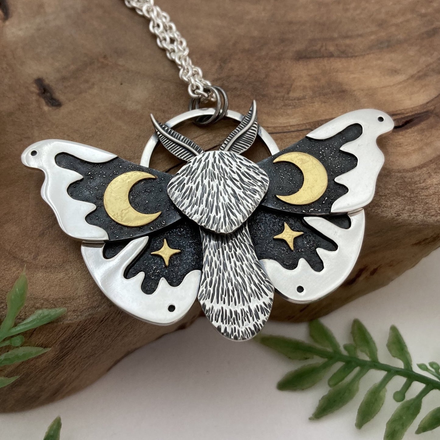 Celestial Moth Necklace