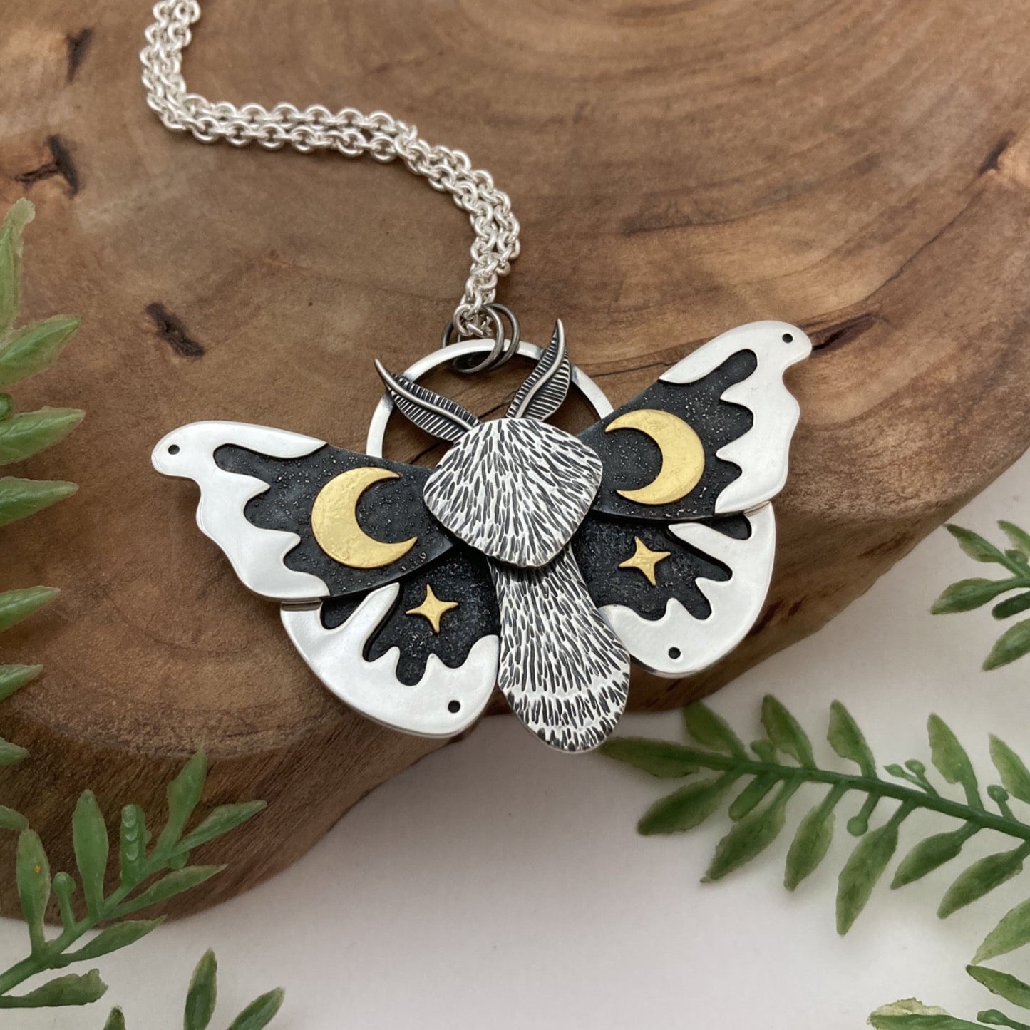 Celestial Moth Necklace