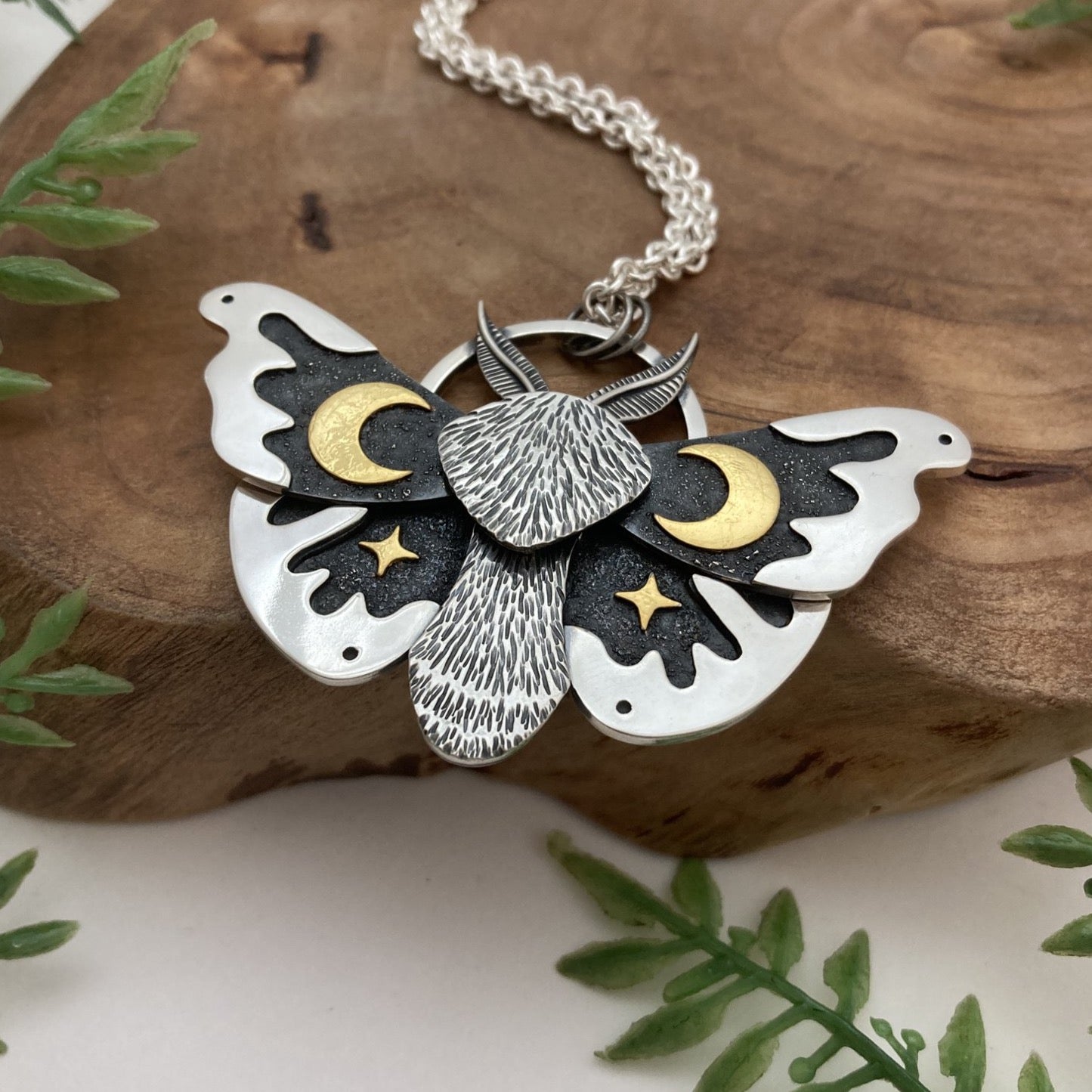 Celestial Moth Necklace