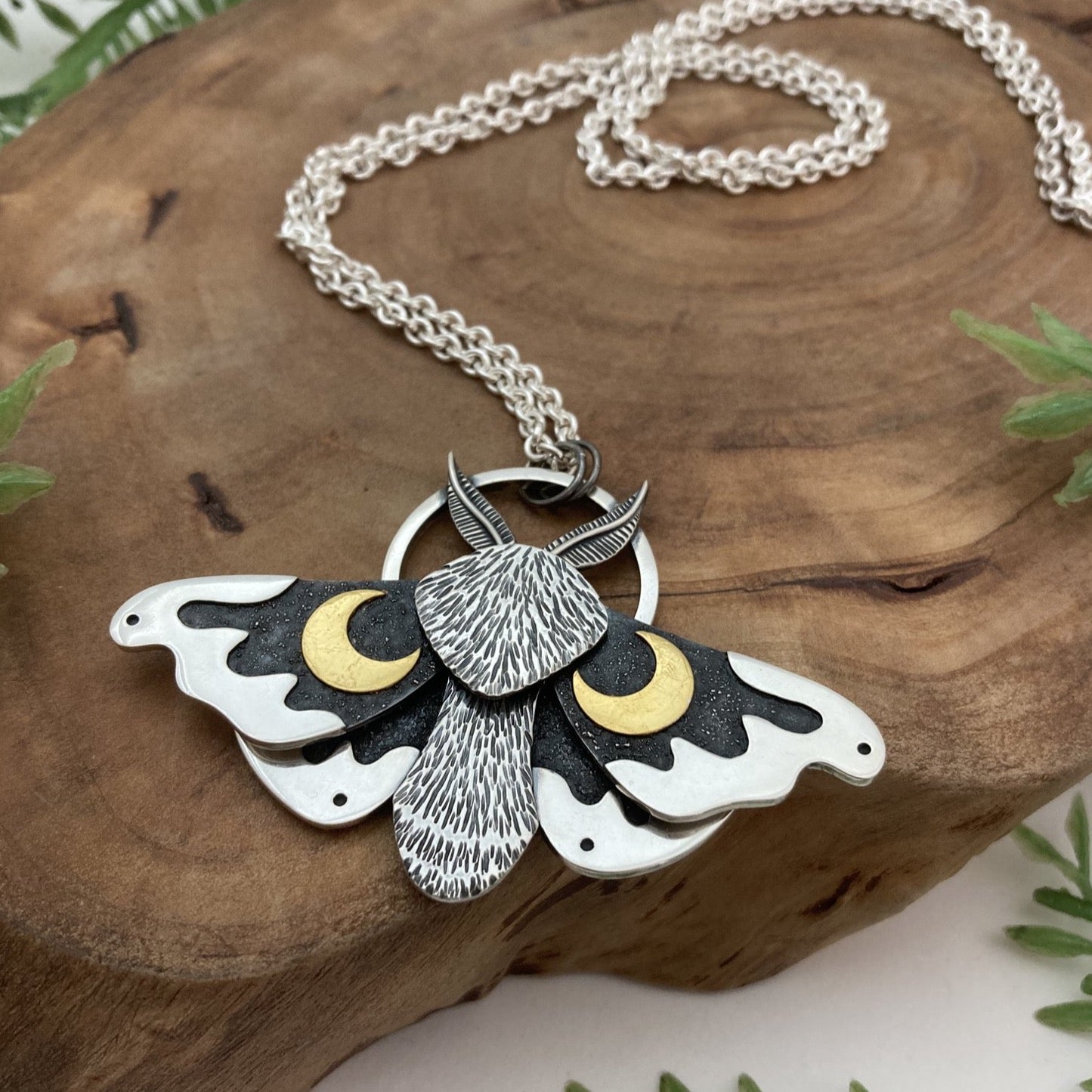 Celestial Moth Necklace