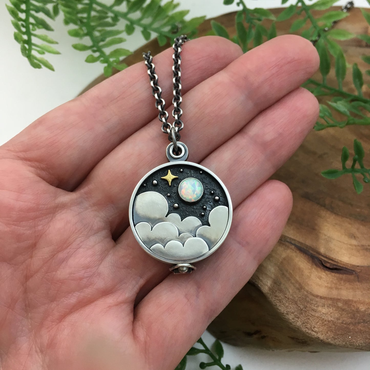 Handcrafted Photo Locket Celestial