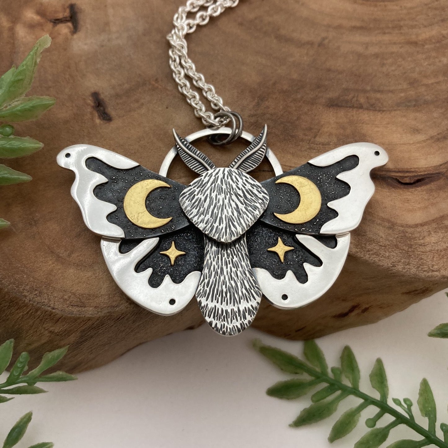 Celestial Moth Necklace
