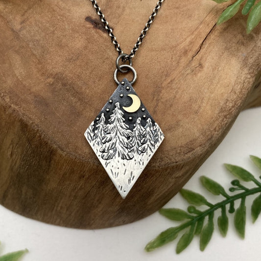 Diamond Forest Necklace - Made to Order