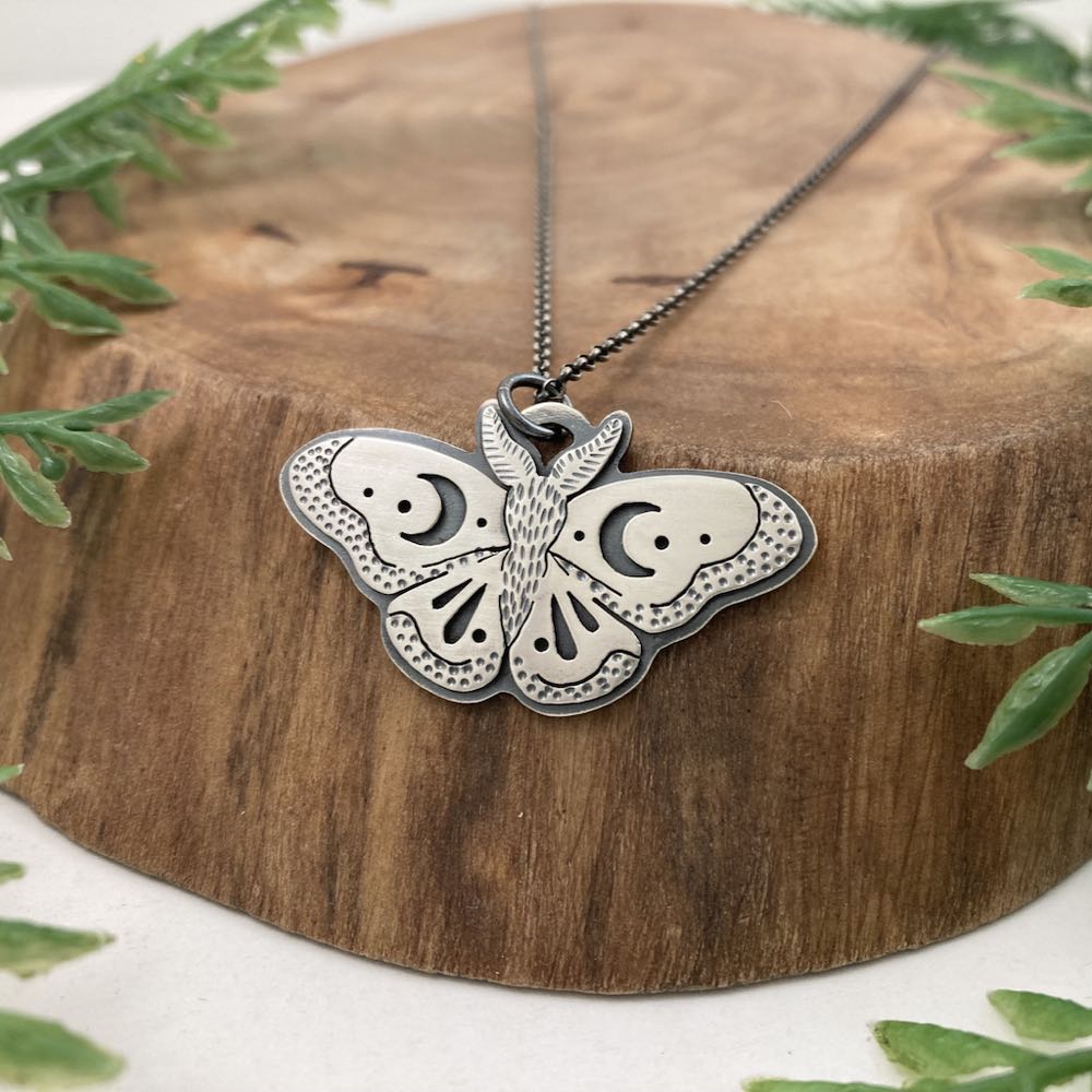 Art Moth Necklace by Kelly Limberg