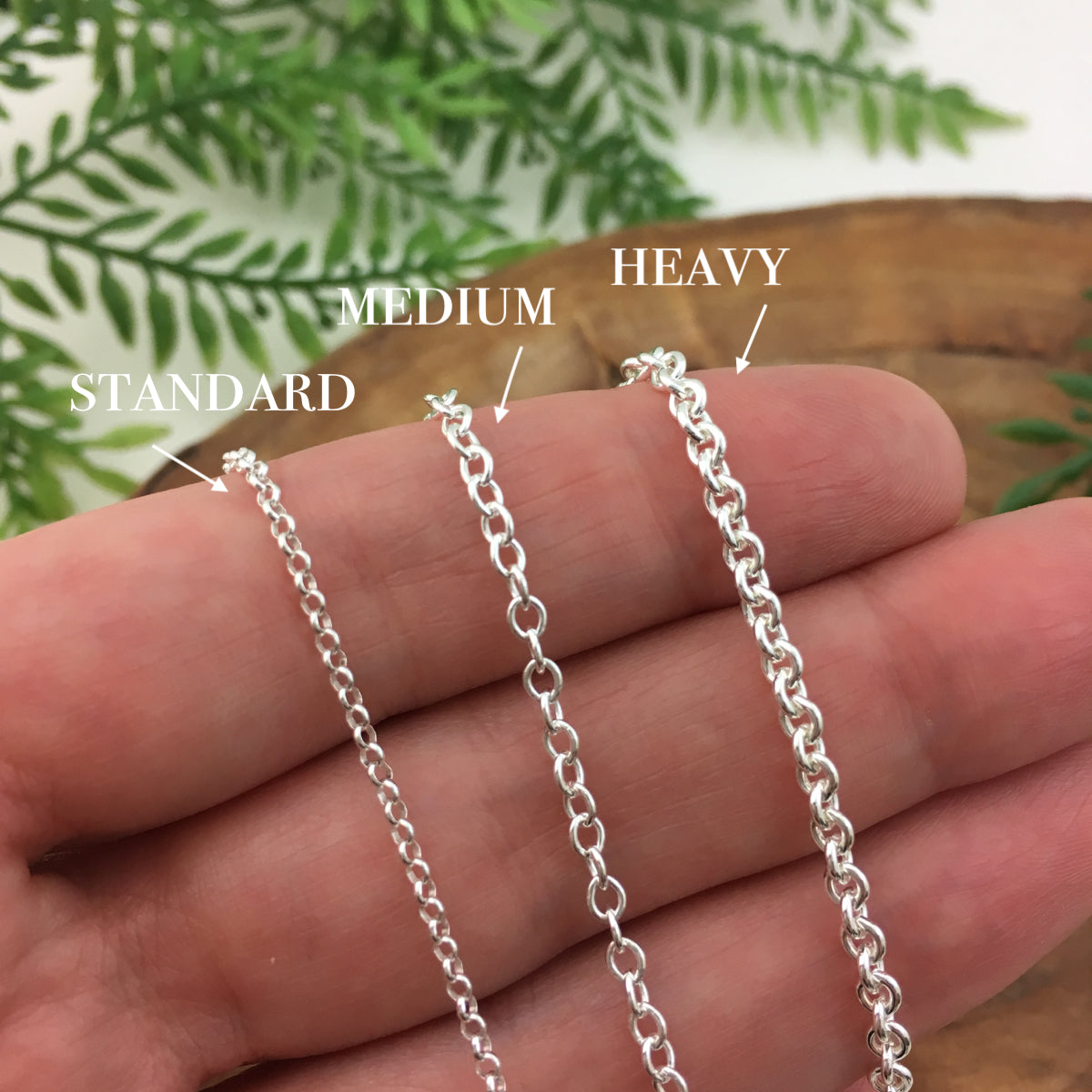 Chain Upgrade* - Upgrade to Medium Silver Chain